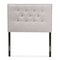 Baxton Studio Windsor Modern Greyish Beige Upholstered Twin Size Headboard 142-8302 - alternate 3